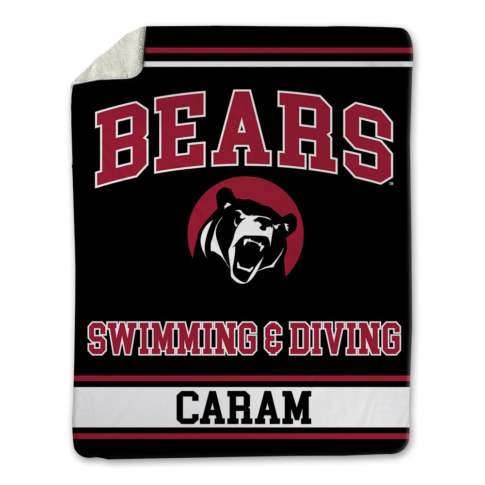 Lenoir Rhyne - NCAA Men's Swimming & Diving : Michael Caram - Blanket-0