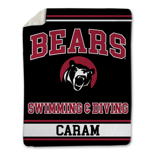 Lenoir Rhyne - NCAA Men's Swimming & Diving : Michael Caram - Blanket-0