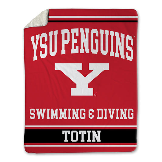 Youngstown State - NCAA Men's Swimming & Diving : Zachary Totin - Blanket-0