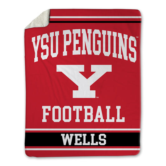 Youngstown State - NCAA Football : Michael Wells - Blanket-0