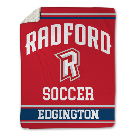 Radford - NCAA Men's Soccer : Gavin Edgington - Blanket-0