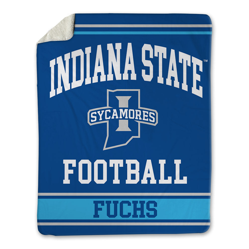 Indiana State - NCAA Football : Hank Fuchs - Blanket-0