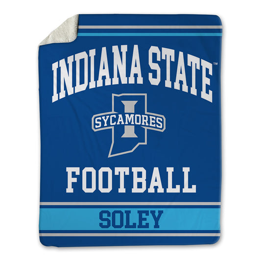Indiana State - NCAA Football : Jacob Soley - Blanket-0
