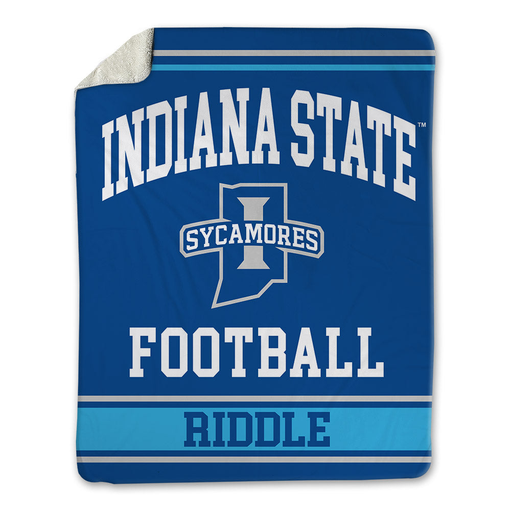Indiana State - NCAA Football : Brock Riddle - Blanket-0