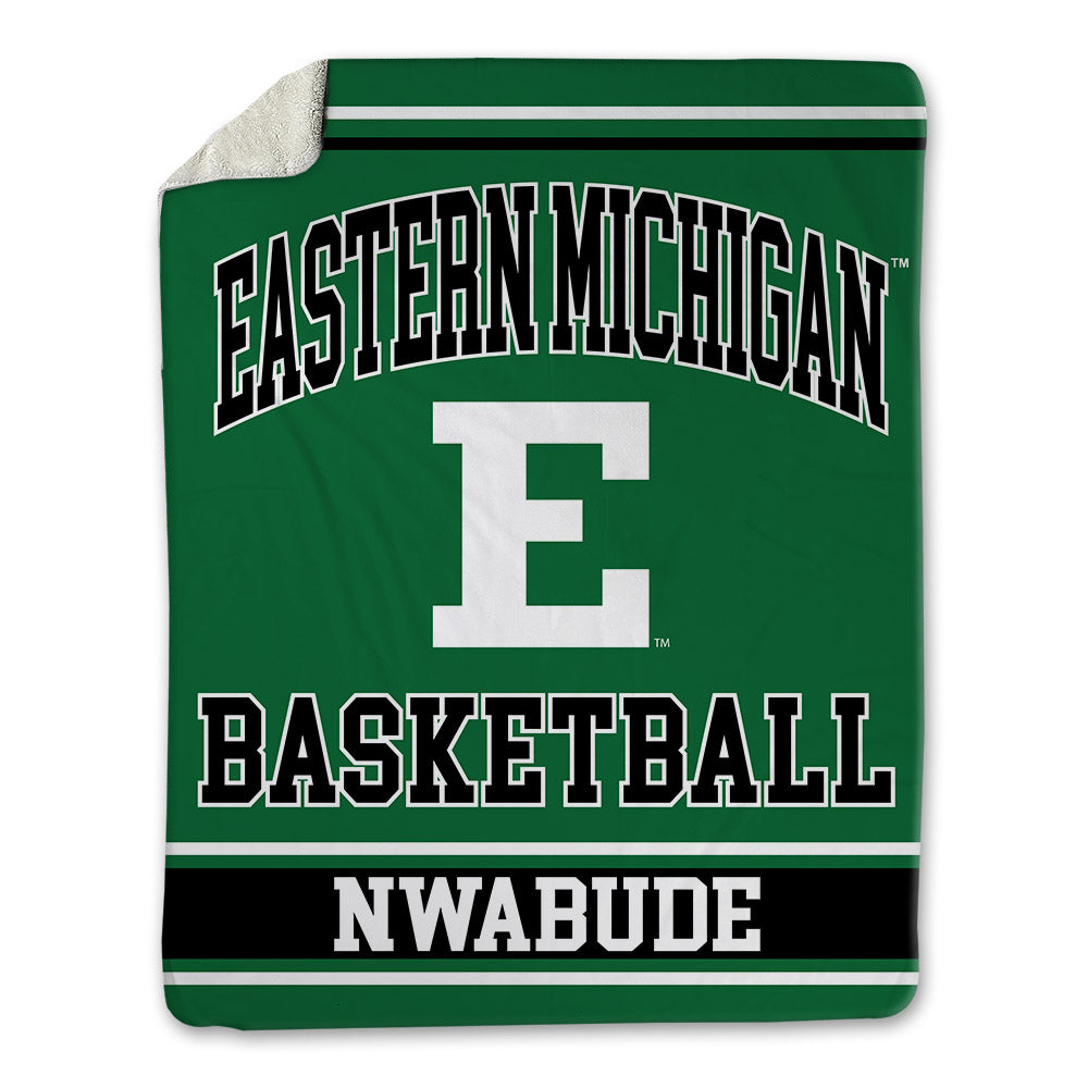 EMich - NCAA Men's Basketball : Godslove Nwabude - Blanket-1
