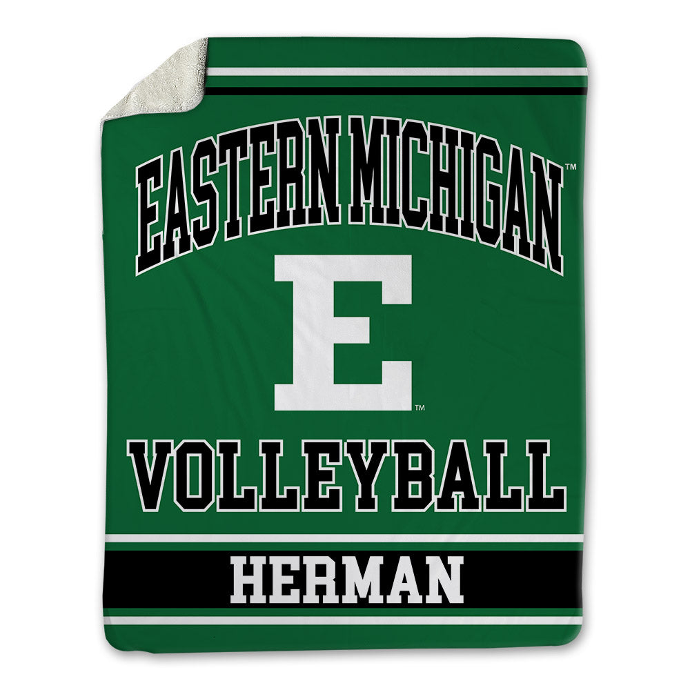 EMich - NCAA Women's Volleyball : Maddie Herman - Blanket-1