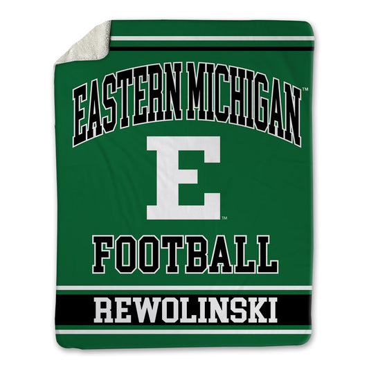 EMich - NCAA Football : Mickey Rewolinski - Blanket-0