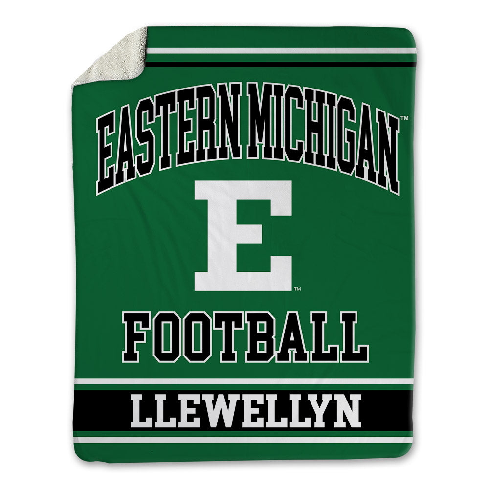 EMich - NCAA Football : Bryce Llewellyn - Blanket-0