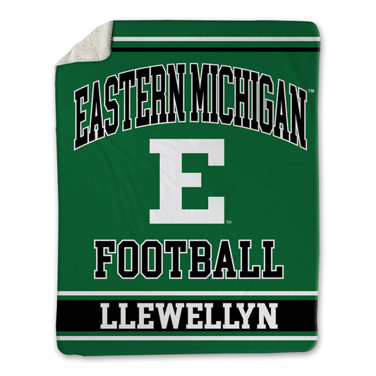 EMich - NCAA Football : Bryce Llewellyn - Blanket-0