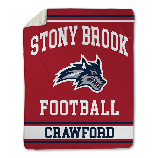 Stony Brook - NCAA Football : DaMario Crawford - Blanket-0