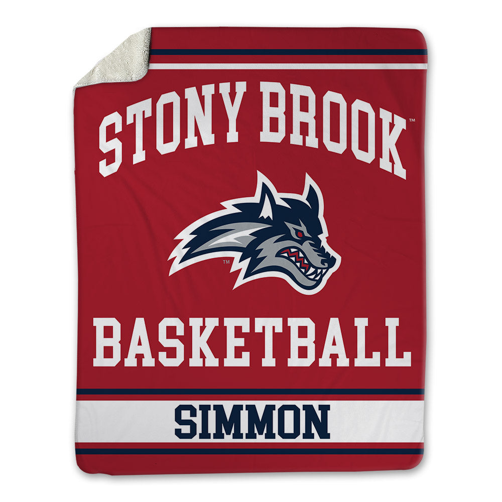 Stony Brook - NCAA Men's Basketball : Ethan Simmon - Blanket-0