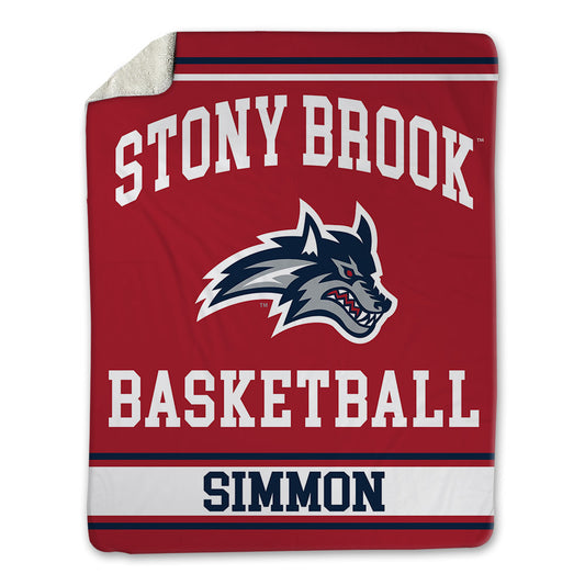 Stony Brook - NCAA Men's Basketball : Ethan Simmon - Blanket-0