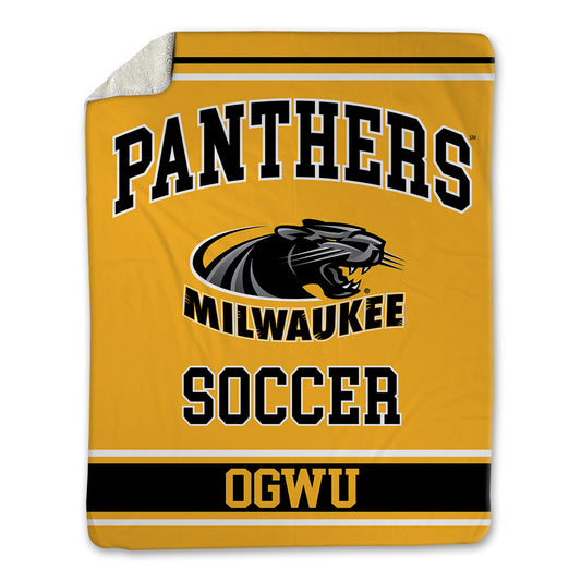 UW Milwaukee - NCAA Men's Soccer : Praise Ogwu - Blanket-0