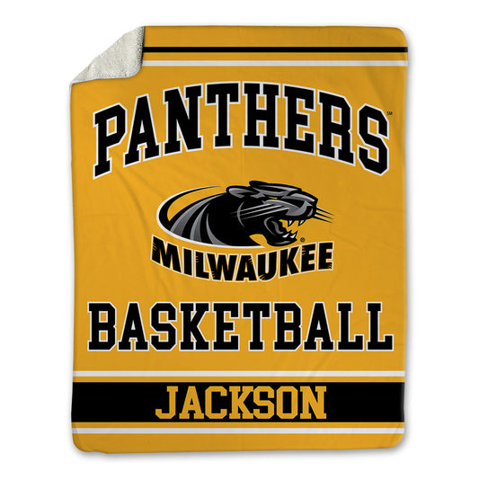 UW Milwaukee - NCAA Men's Basketball : Chandler Jackson - Blanket-0