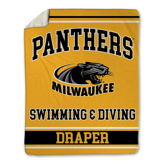 UW Milwaukee - NCAA Women's Swimming & Diving : Kambree Draper - Blanket-0