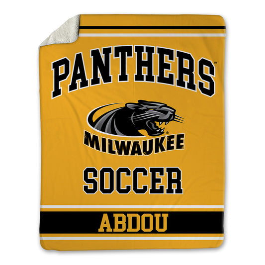 UW Milwaukee - NCAA Men's Soccer : Moursali Abdou - Blanket-0