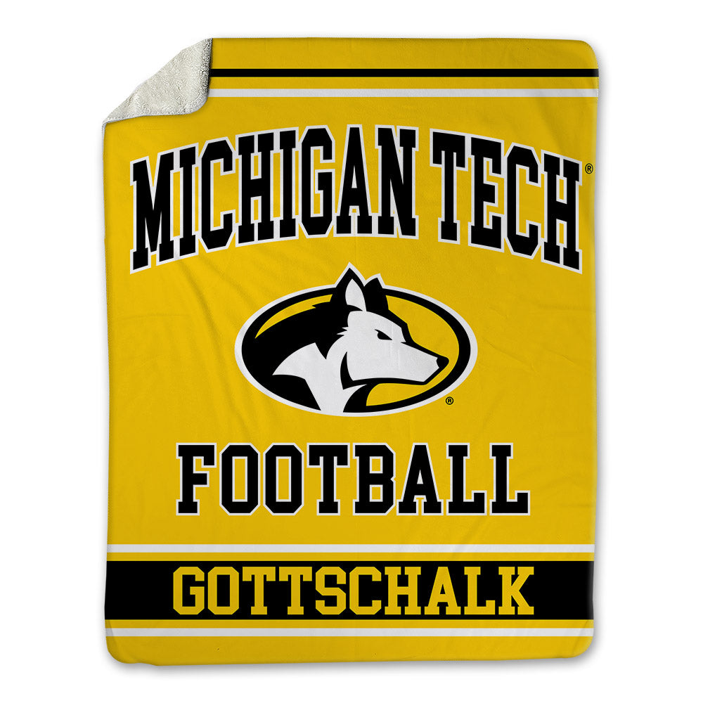 Michigan Tech - NCAA Football : Chris Gottschalk - Blanket-0