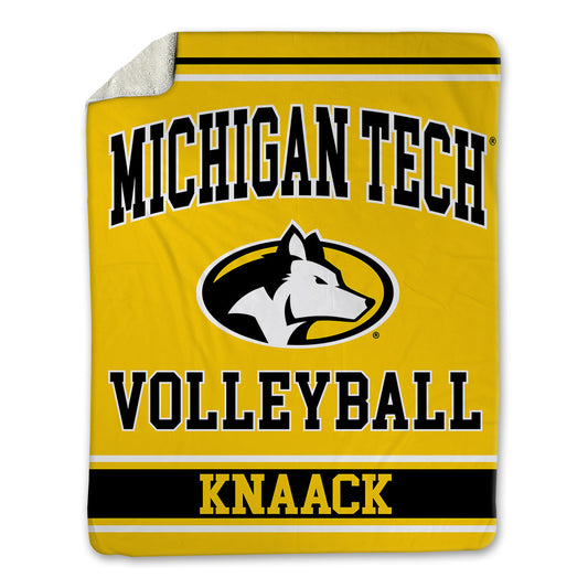 Michigan Tech - NCAA Women's Volleyball : Laney Knaack - Blanket-0