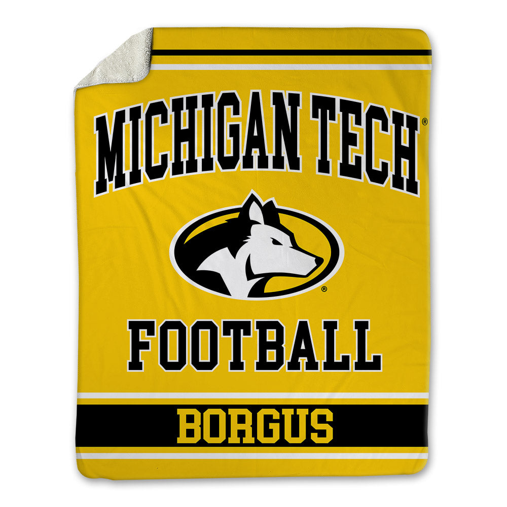 Michigan Tech - NCAA Football : Bryce Borgus - Blanket-0
