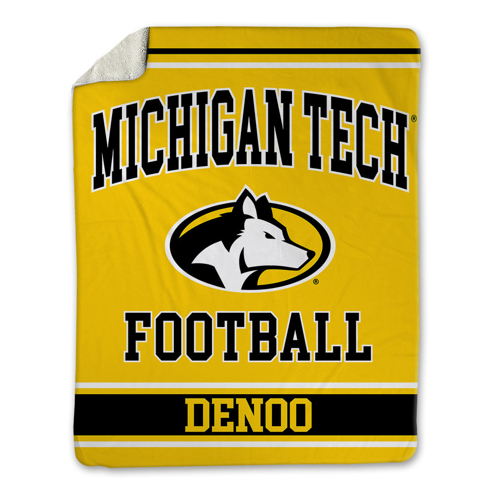 Michigan Tech - NCAA Football : Edem Denoo - Blanket-0