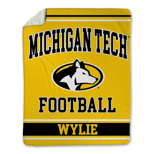 Michigan Tech - NCAA Football : Daniel Wylie - Blanket-0