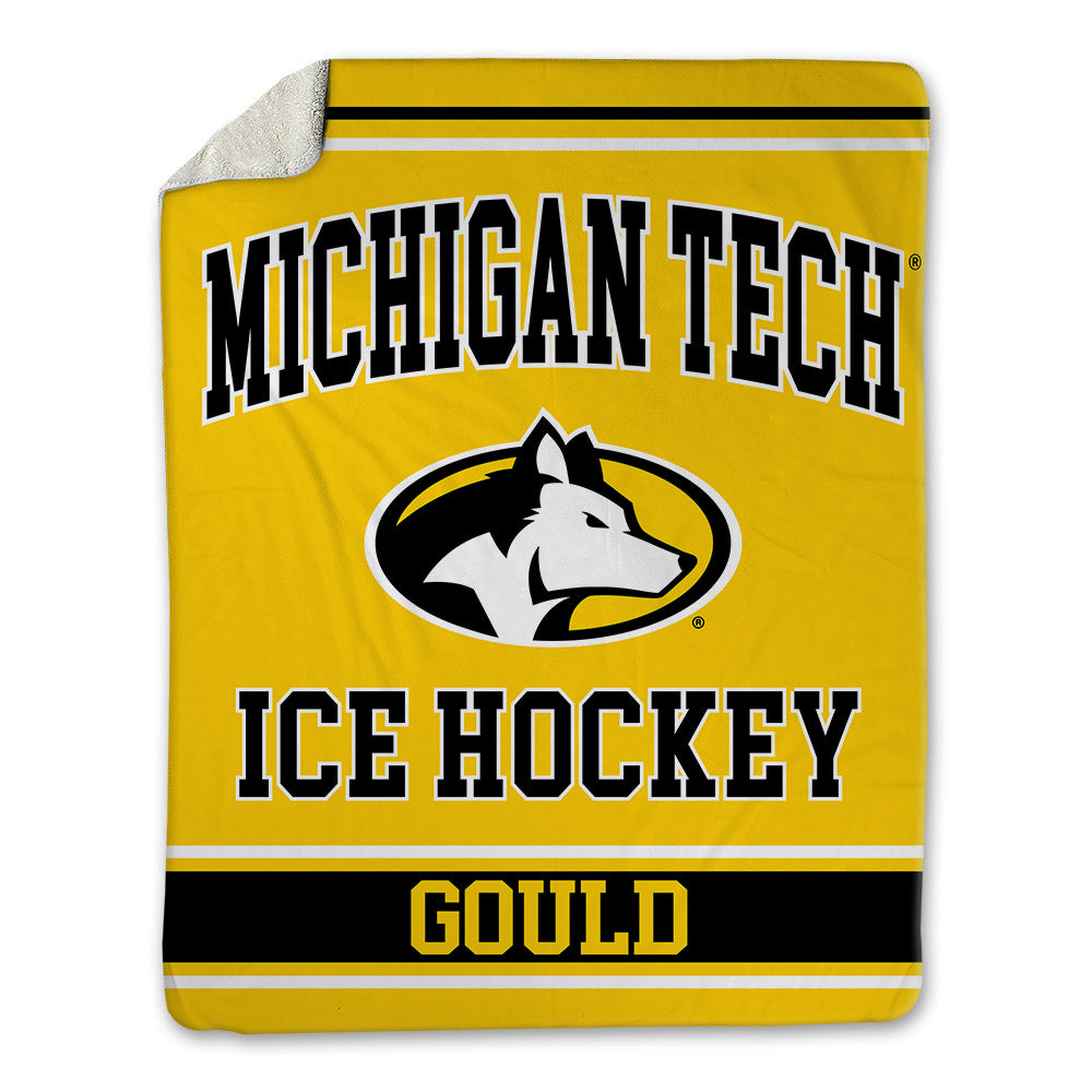 Michigan Tech - NCAA Men's Ice Hockey : Rylan Gould - Blanket-0
