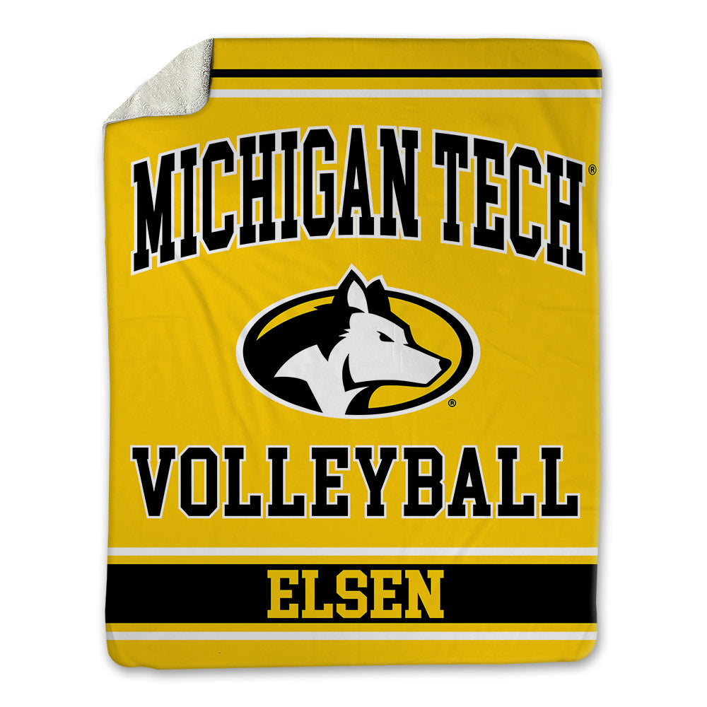 Michigan Tech - NCAA Women's Volleyball : Madelyn Elsen - Blanket-0