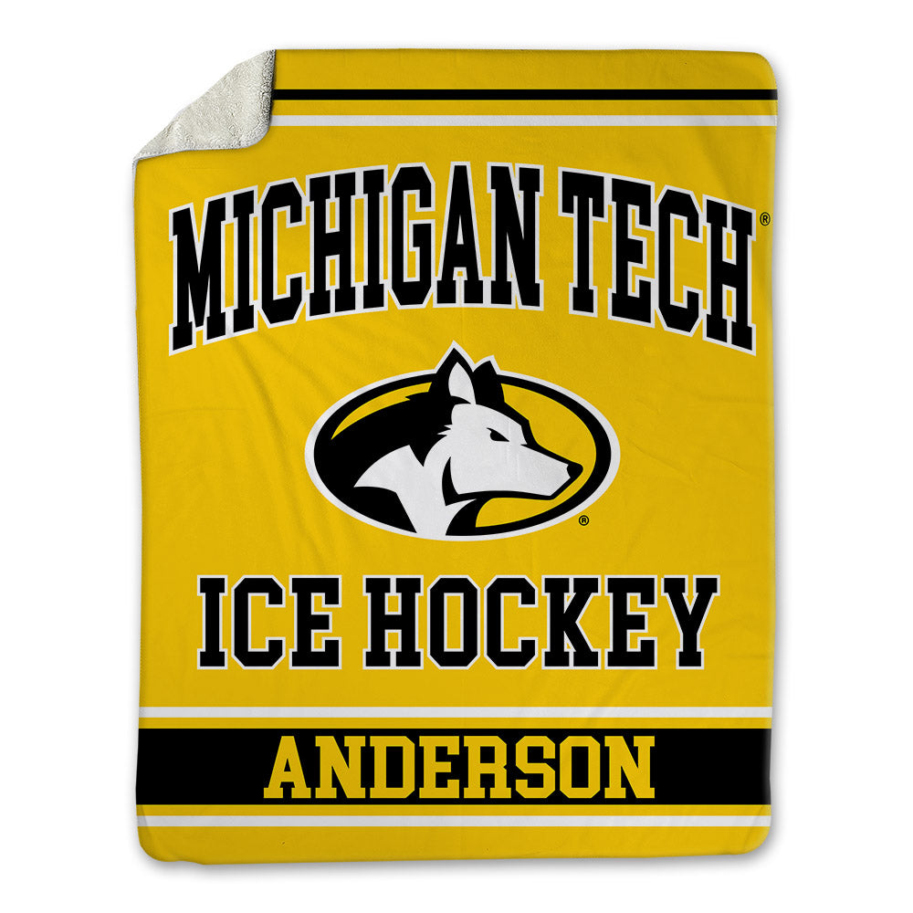 Michigan Tech - NCAA Men's Ice Hockey : Jack Anderson - Blanket-0