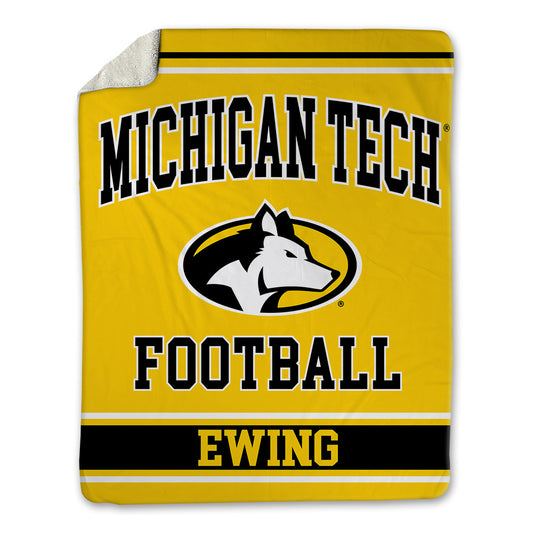 Michigan Tech - NCAA Football : Jai Ewing - Blanket-0