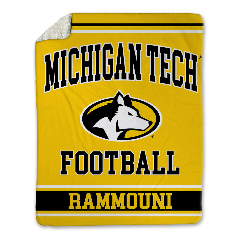 Michigan Tech - NCAA Football : Adam Rammouni - Blanket-0