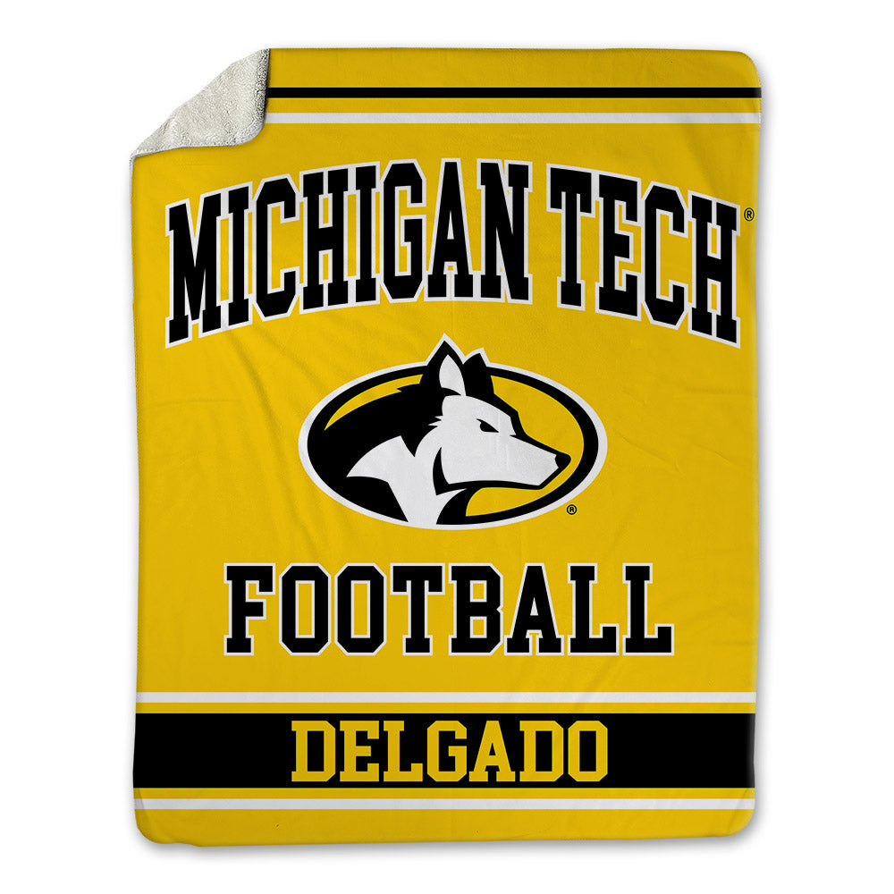 Michigan Tech - NCAA Football : Samuel Delgado - Blanket-0