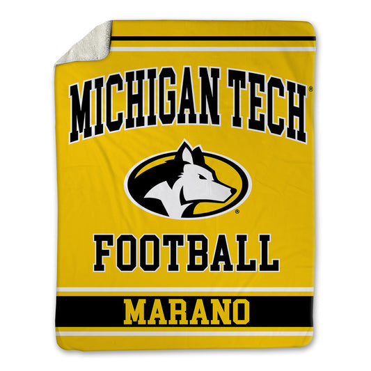 Michigan Tech - NCAA Football : Joey Marano - Blanket-0