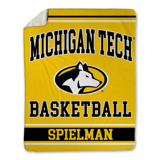 Michigan Tech - NCAA Men's Basketball : Garrett Spielman - Blanket-0