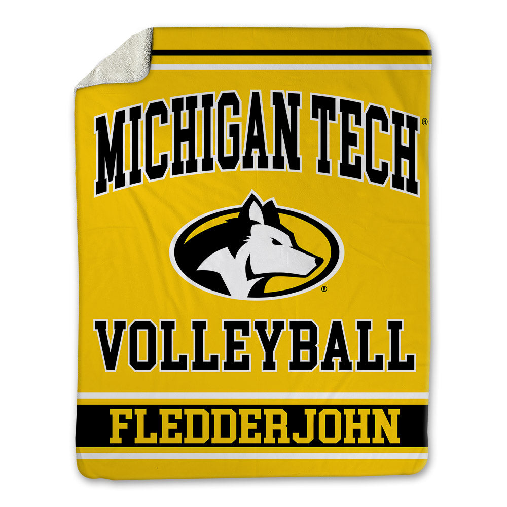 Michigan Tech - NCAA Women's Volleyball : Julia Fledderjohn - Blanket-0