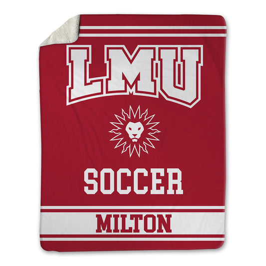 LMU - NCAA Men's Soccer : Viktor Milton - Blanket-0