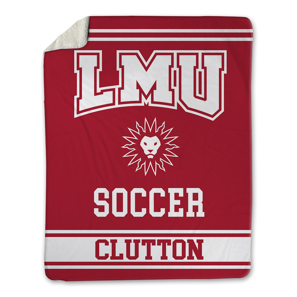 LMU - NCAA Men's Soccer : Lewis Clutton - Blanket-0