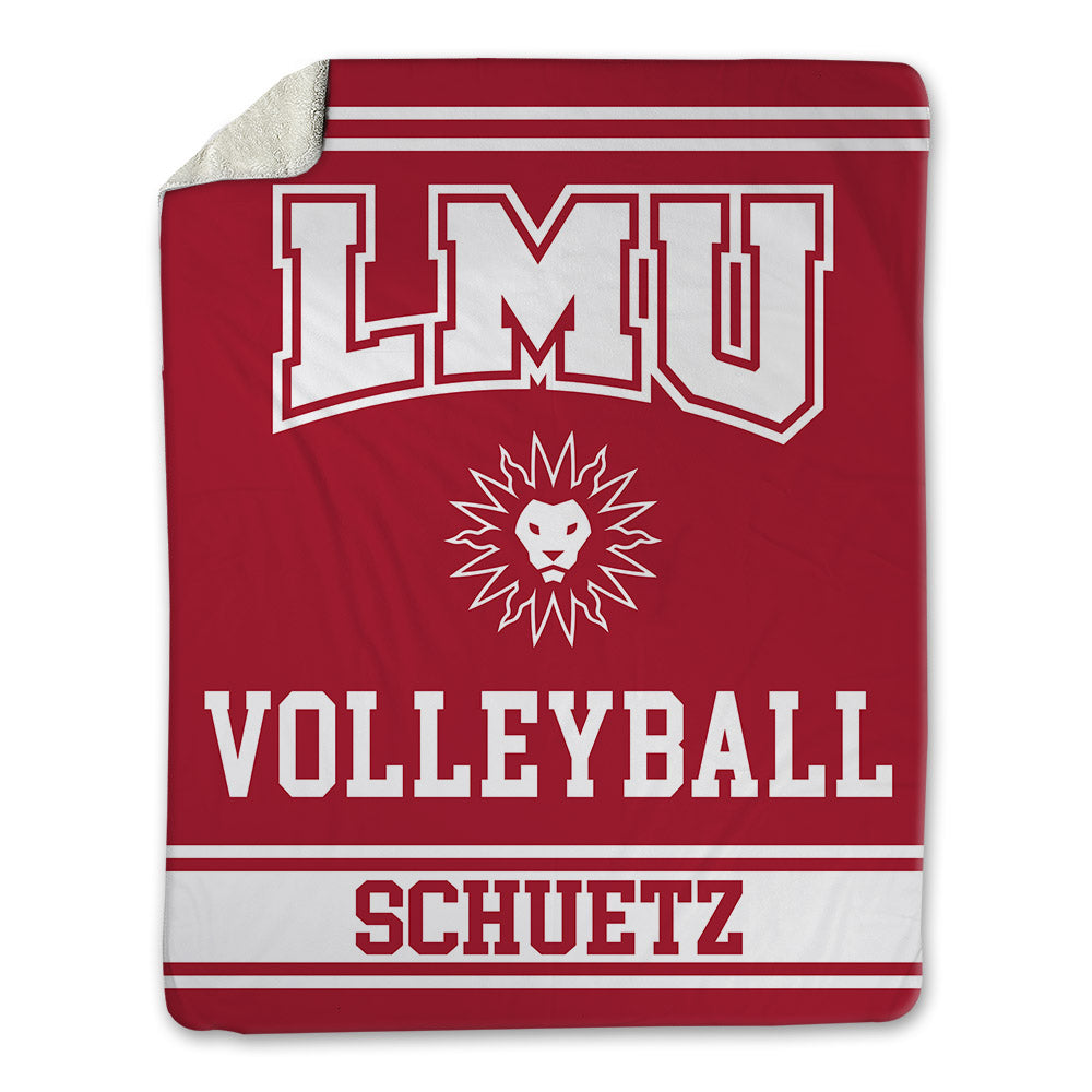 LMU - NCAA Women's Volleyball : Nicole Schuetz - Blanket-0