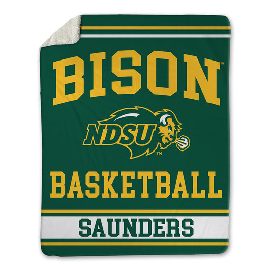 NDSU - NCAA Men's Basketball : Riley Saunders - Blanket-0