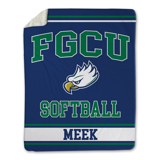 FGCU - NCAA Softball : Tiffany Meek - Blanket-0