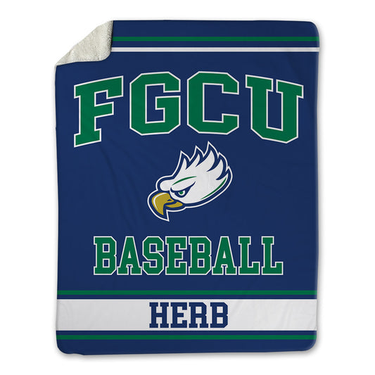 FGCU - NCAA Baseball : Tyler Herb - Blanket-0