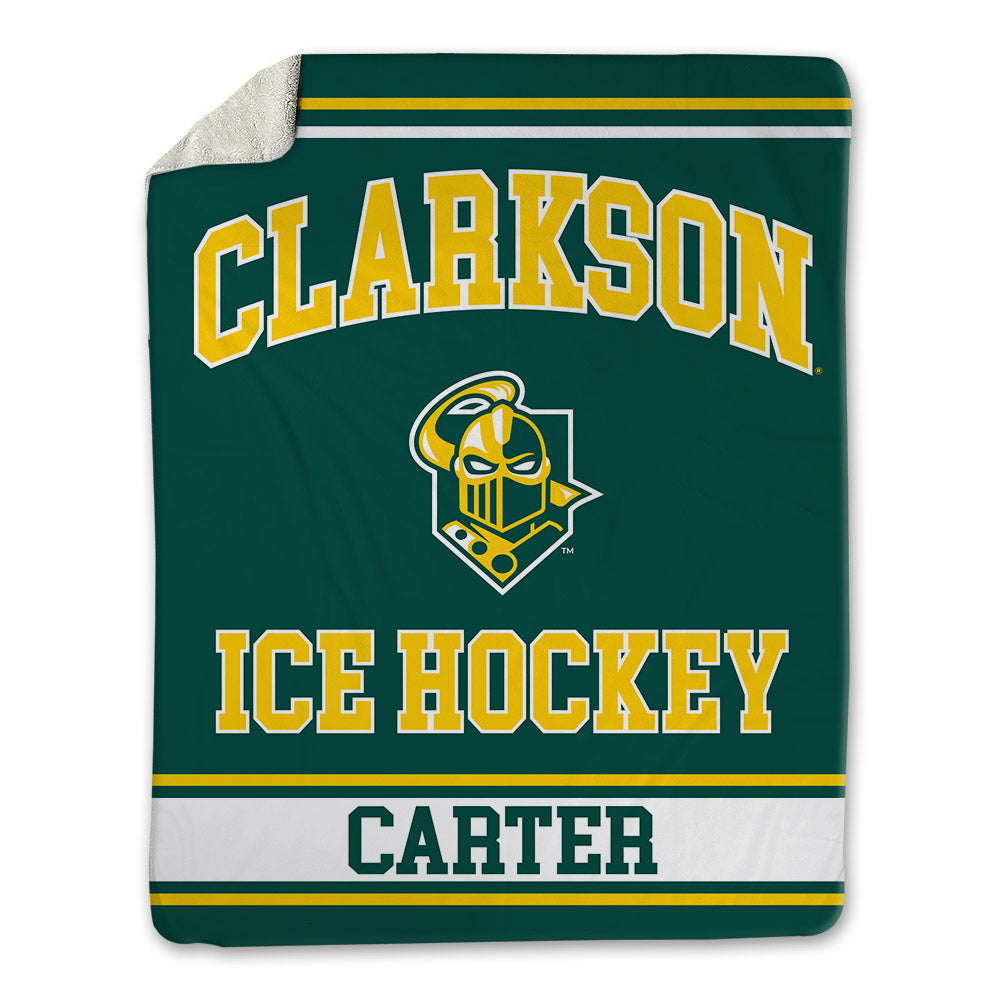 Clarkson - NCAA Women's Ice Hockey : Jaela Carter - Blanket-0