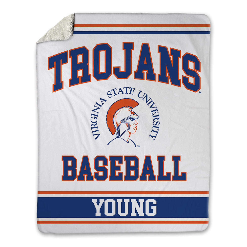 Virginia State - NCAA Baseball : Samuel Young - Blanket-0