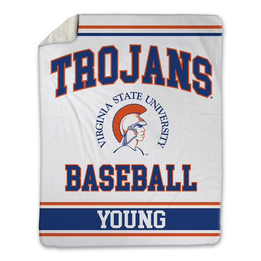 Virginia State - NCAA Baseball : Samuel Young - Blanket-0