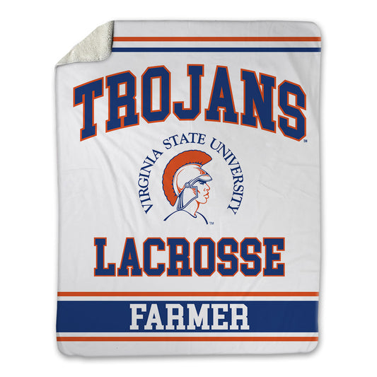 Virginia State - NCAA Men's Lacrosse : Christopher Farmer - Blanket-0