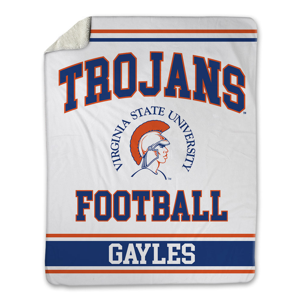 Virginia State - NCAA Football : Kevin Gayles - Blanket-0