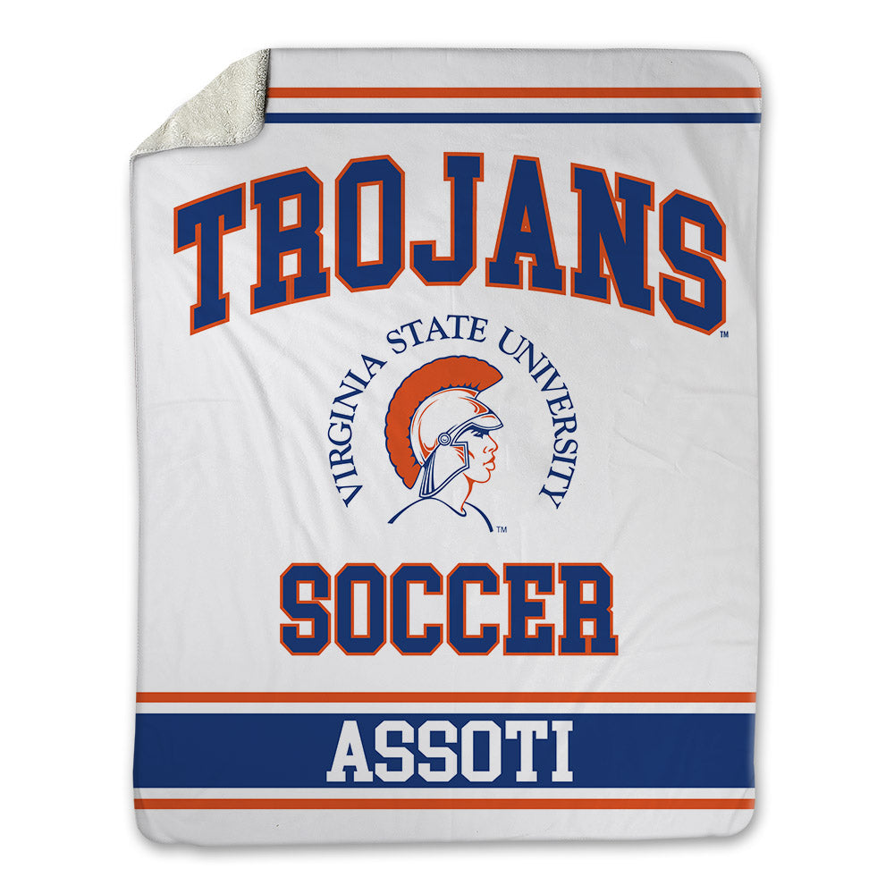 Virginia State - NCAA Men's Soccer : Neville Assoti - Blanket-0