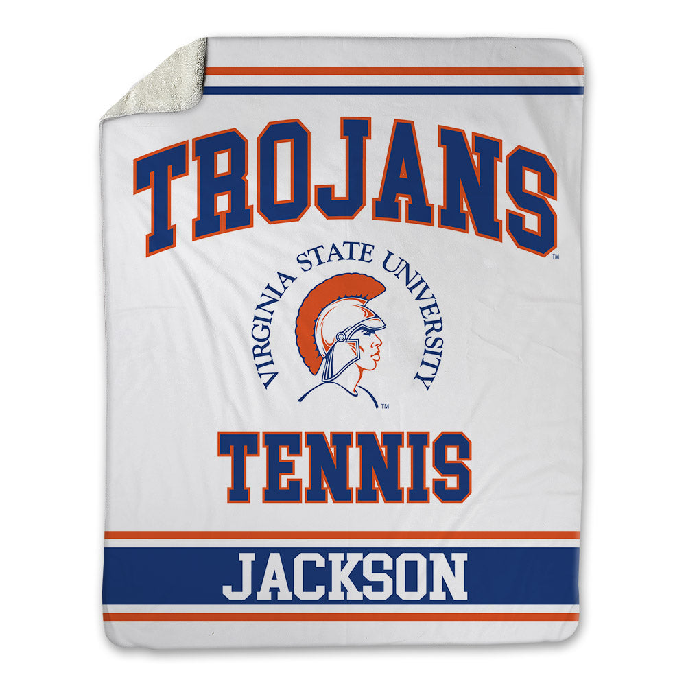 Virginia State - NCAA Men's Tennis : Justin Jackson - Blanket-0