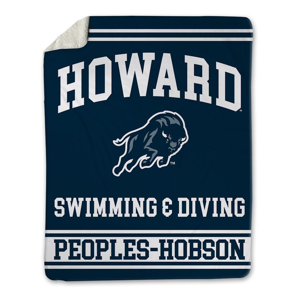 Howard - NCAA Men's Swimming & Diving : Vaughn Peoples-Hobson - Blanket-0