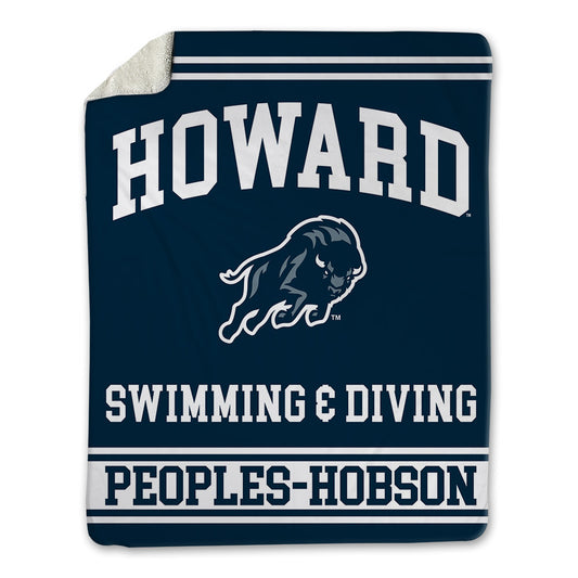 Howard - NCAA Men's Swimming & Diving : Vaughn Peoples-Hobson - Blanket-0