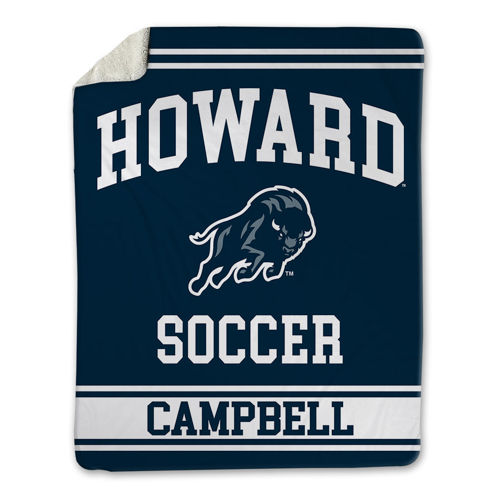 Howard - NCAA Men's Soccer : Ian Campbell - Blanket-0
